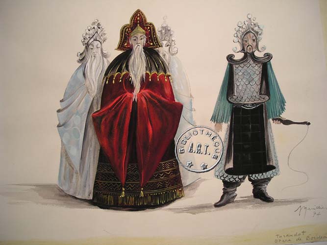 Les maquettes de décors et de costumes de théâtre