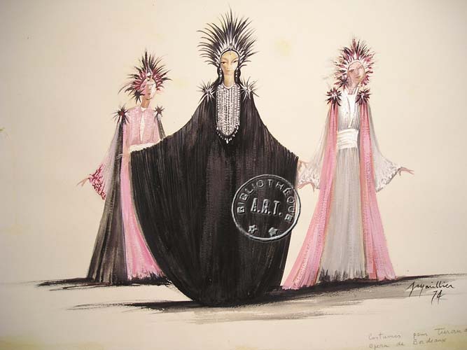 Les maquettes de décors et de costumes de théâtre