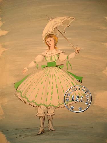 les décors et costumes de Fille bien gardée (la) de Eugène LABICHE - 1972