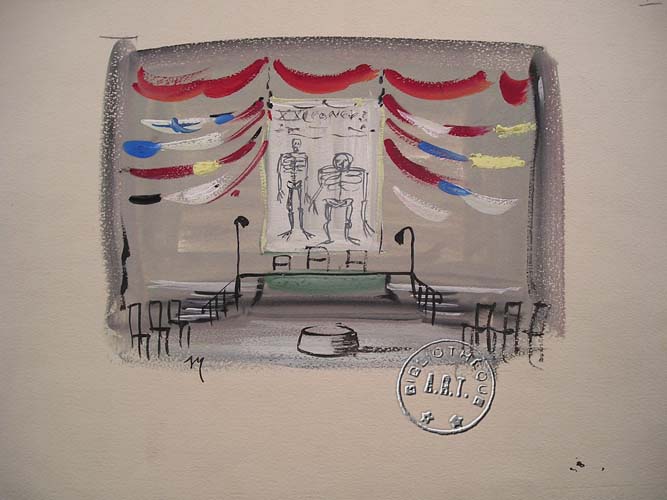 Les maquettes de décors et de costumes de théâtre
