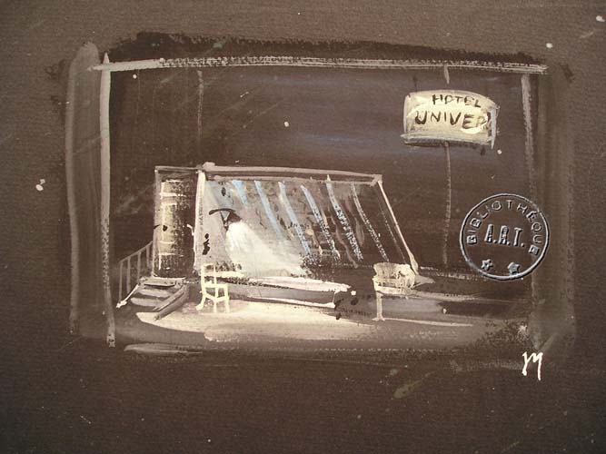 Les maquettes de décors et de costumes de théâtre