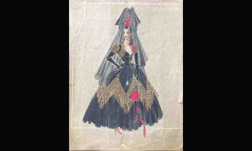 les décors et costumes de Carmen de Georges BIZET - non-identifiée