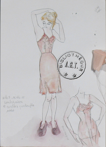 Les maquettes de décors et de costumes de théâtre