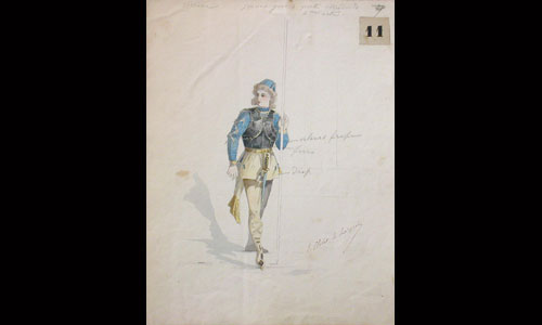 Les maquettes de décors et de costumes de théâtre