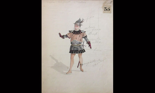 Les maquettes de décors et de costumes de théâtre