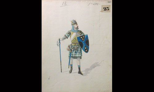 Les maquettes de décors et de costumes de théâtre