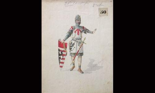 Les maquettes de décors et de costumes de théâtre