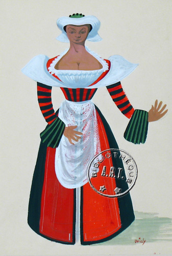 Les maquettes de décors et de costumes de théâtre