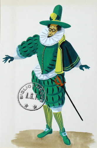 Les maquettes de décors et de costumes de théâtre