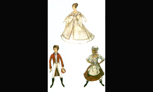 Les maquettes de décors et de costumes de théâtre