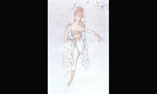 les décors et costumes de Belle Hélène (la) de Jacques OFFENBACH - non-identifiée