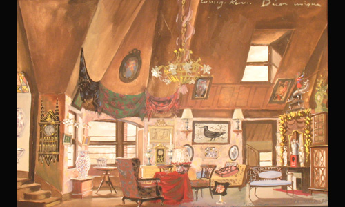 les décors et costumes de Living room de Graham GREENE - 1954