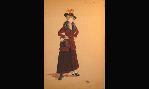 Les maquettes de décors et de costumes de théâtre
