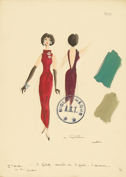 Les maquettes de décors et de costumes de théâtre