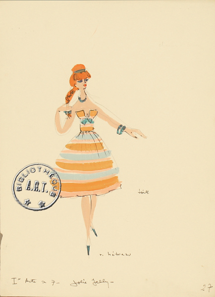 Les maquettes de décors et de costumes de théâtre