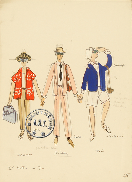 Les maquettes de décors et de costumes de théâtre