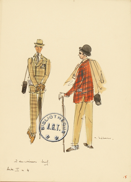 Les maquettes de décors et de costumes de théâtre