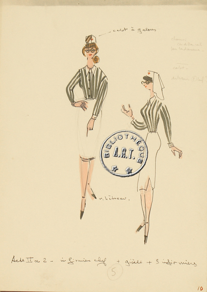 Les maquettes de décors et de costumes de théâtre
