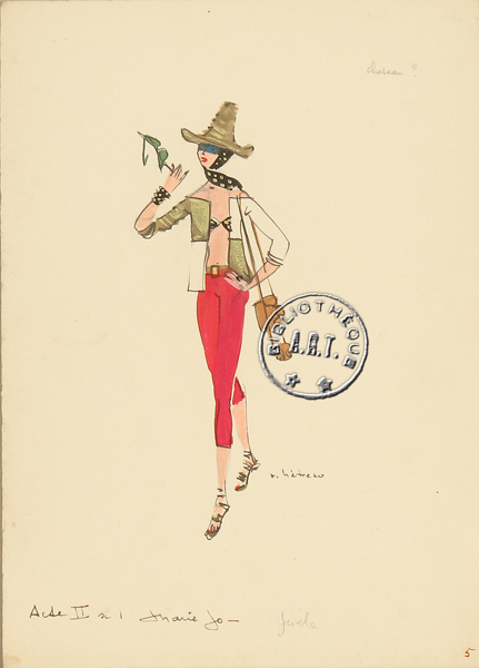 Les maquettes de décors et de costumes de théâtre