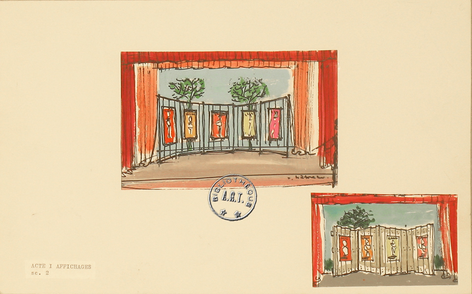 Les maquettes de décors et de costumes de théâtre