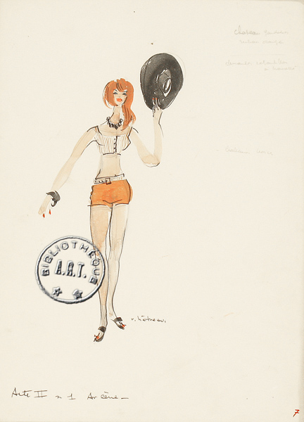 Les maquettes de décors et de costumes de théâtre