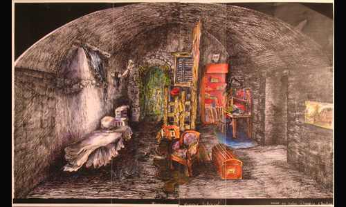 les décors et costumes de Fragments de Murray SCHISGAL - 1983