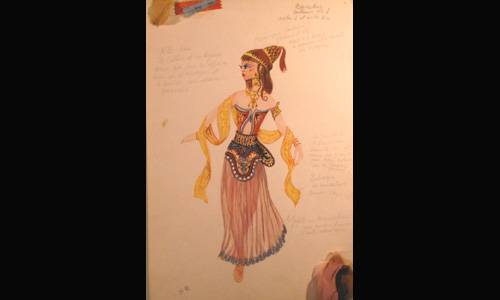 les décors et costumes de Version grecque de Marc-Gilbert SAUVAJON - 1964