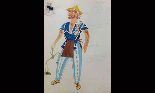 Les maquettes de décors et de costumes de théâtre