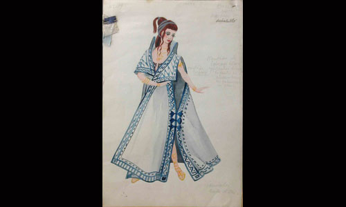 Les maquettes de décors et de costumes de théâtre