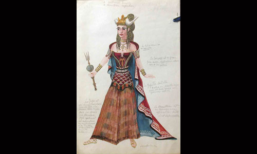 Les maquettes de décors et de costumes de théâtre