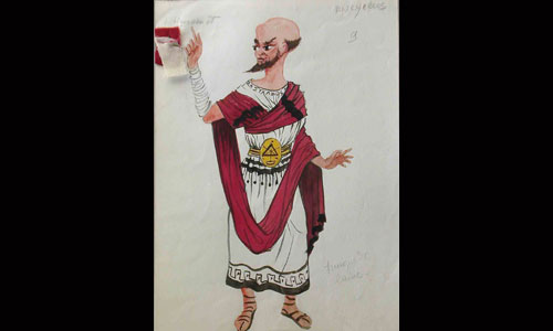 Les maquettes de décors et de costumes de théâtre