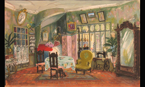 les décors et costumes de Reine blanche (la) de Pierre BARILLET - 1953