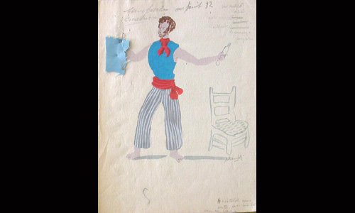 Les maquettes de décors et de costumes de théâtre