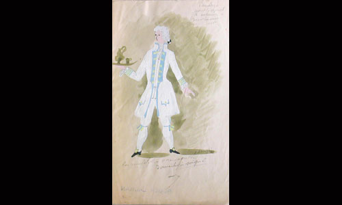 Les maquettes de décors et de costumes de théâtre