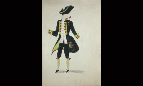 Les maquettes de décors et de costumes de théâtre