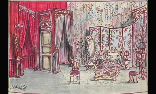 les décors et costumes de Voyageur sans bagages de Jean ANOUILH - 1973
