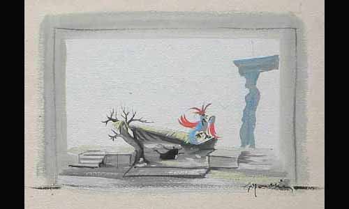 Les maquettes de décors et de costumes de théâtre