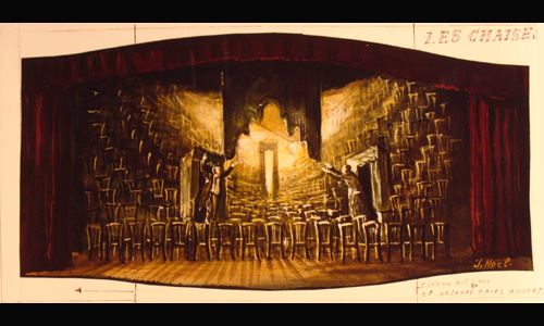 les décors et costumes de Chaises (les) de Eugène IONESCO - 1962