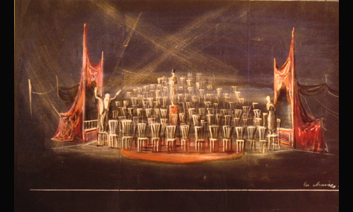 Les maquettes de décors et de costumes de théâtre