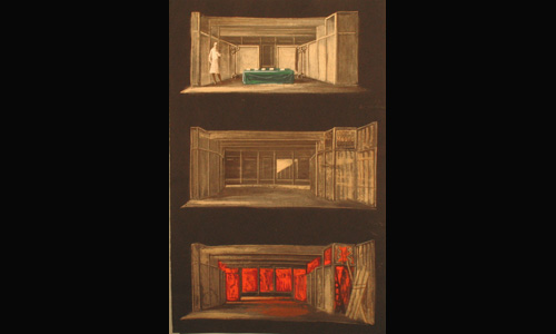 Les maquettes de décors et de costumes de théâtre