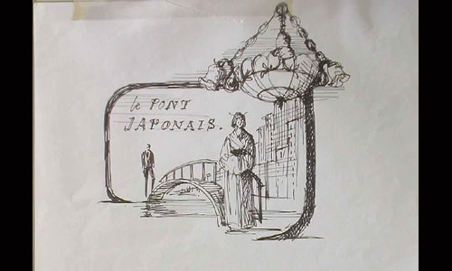 les décors et costumes de Pont Japonais (le) de Léonard SPIGELGLASS - 1978