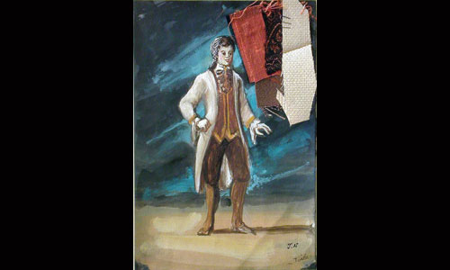 les décors et costumes de Voyage de Mozart à Prague (le) de Nicolas BATAILLE - 1990