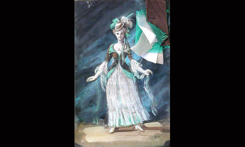Les maquettes de décors et de costumes de théâtre
