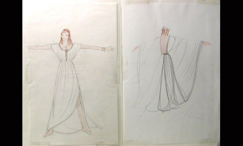 Les maquettes de décors et de costumes de théâtre