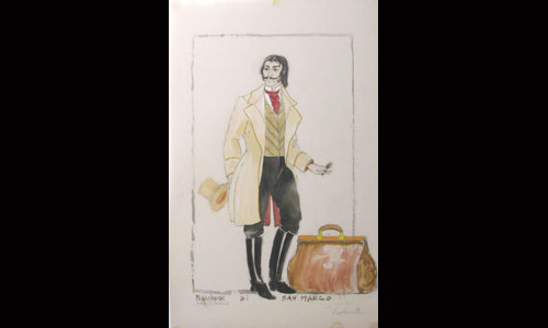 Les maquettes de décors et de costumes de théâtre