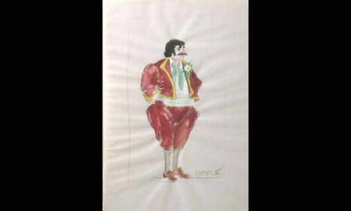 Les maquettes de décors et de costumes de théâtre