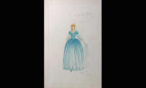 Les maquettes de décors et de costumes de théâtre