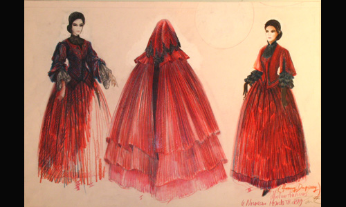 Les maquettes de décors et de costumes de théâtre