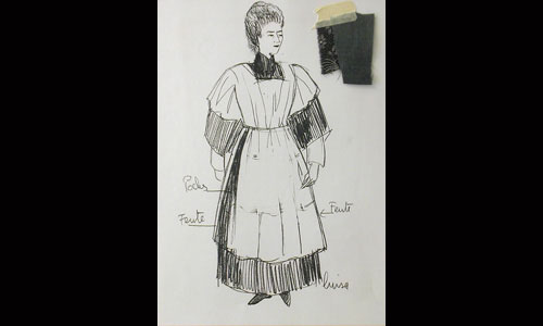 Les maquettes de décors et de costumes de théâtre
