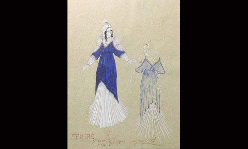 Les maquettes de décors et de costumes de théâtre